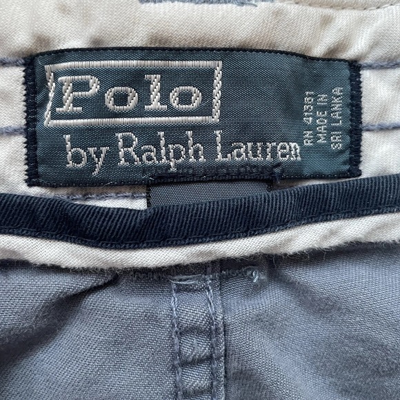 Vintage Polo Ralph Lauren Classic Polo Chino Cargo Shorts Men 42T Blue Y2K 9" - Picture 4 of 12